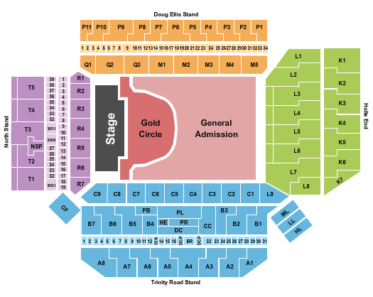 Villa Park Van Halen Seating Chart